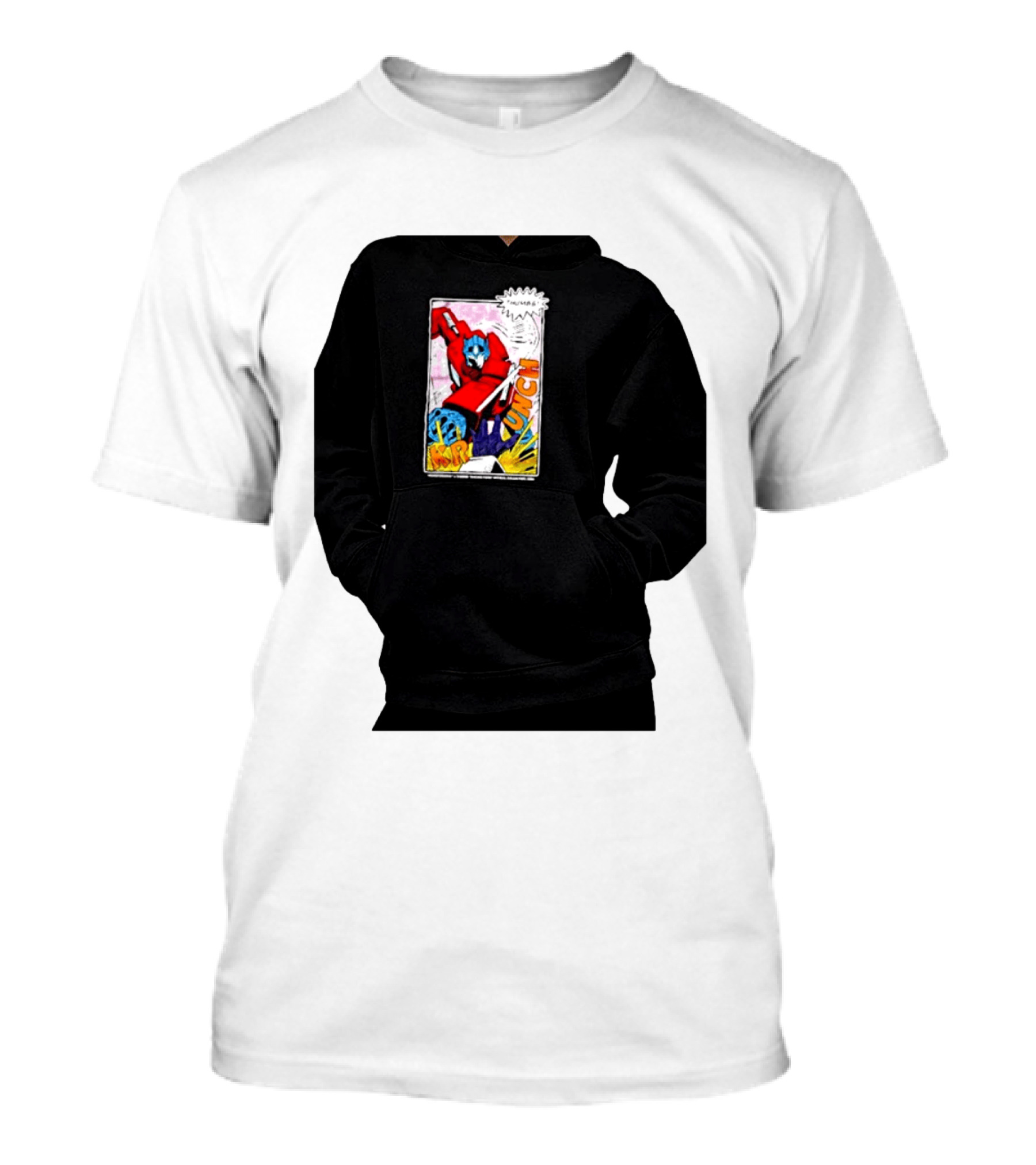 Optimus Prime Transformers Pow Krunch Comic T-Shirt