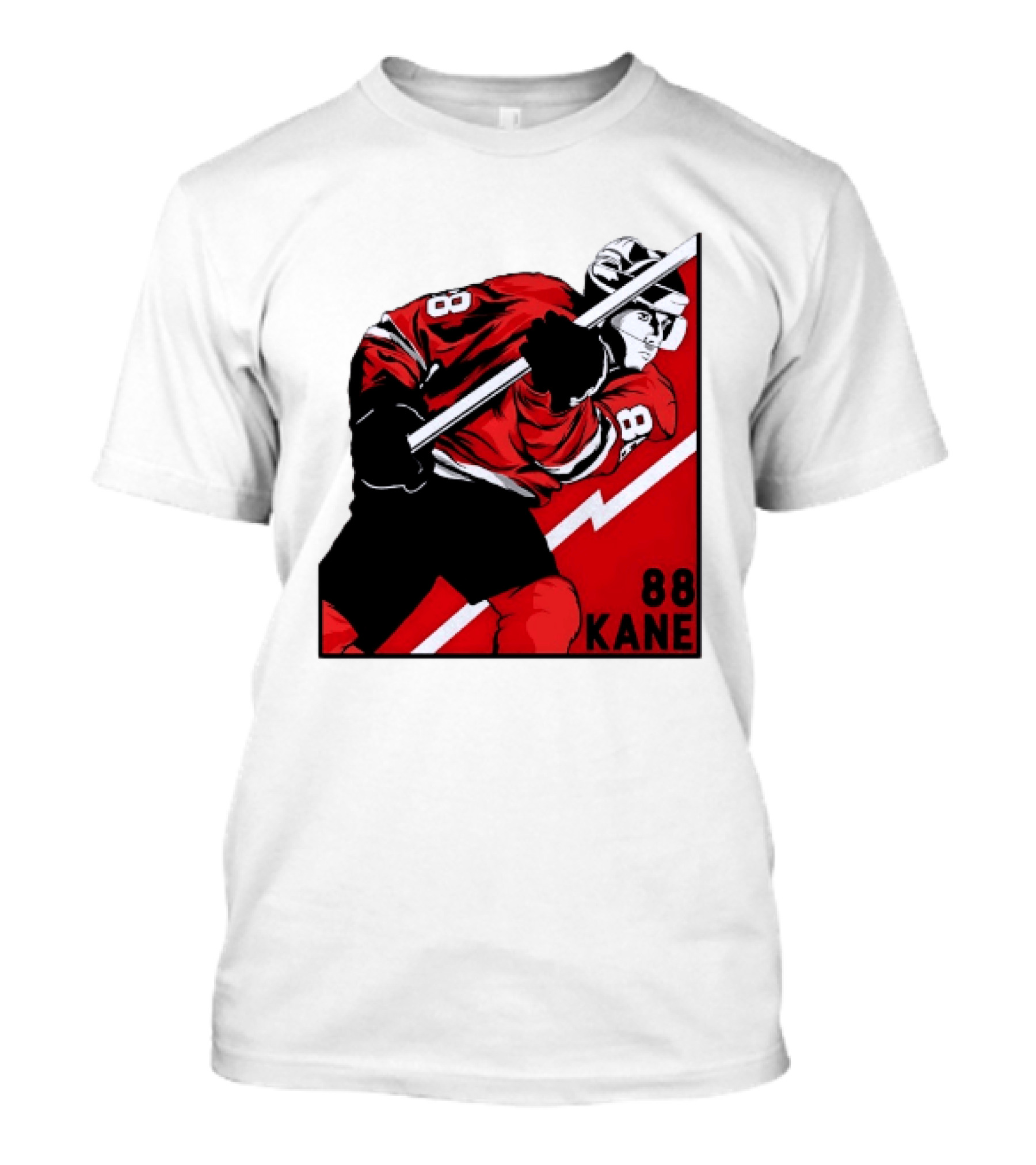 Patrick Kane 88 Chicago Blackhawks Ice Hockey Player Action T-Shirt