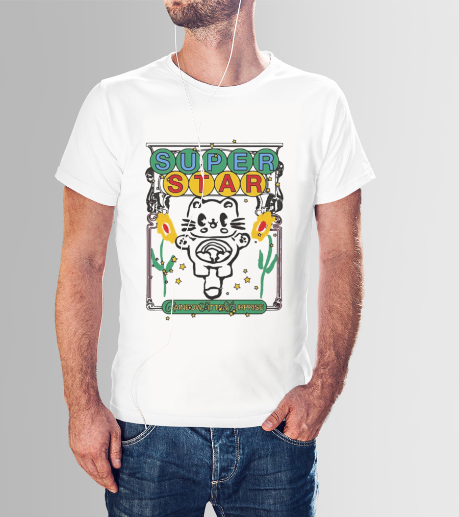 Super Star Rainbow Kitten Surprise RKS Indie Rock T-Shirt