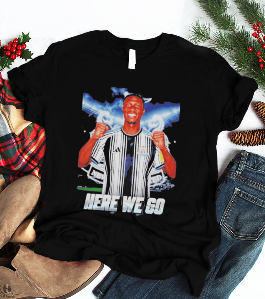 Aladji Bamba Newcastle United Here We Go T-Shirt