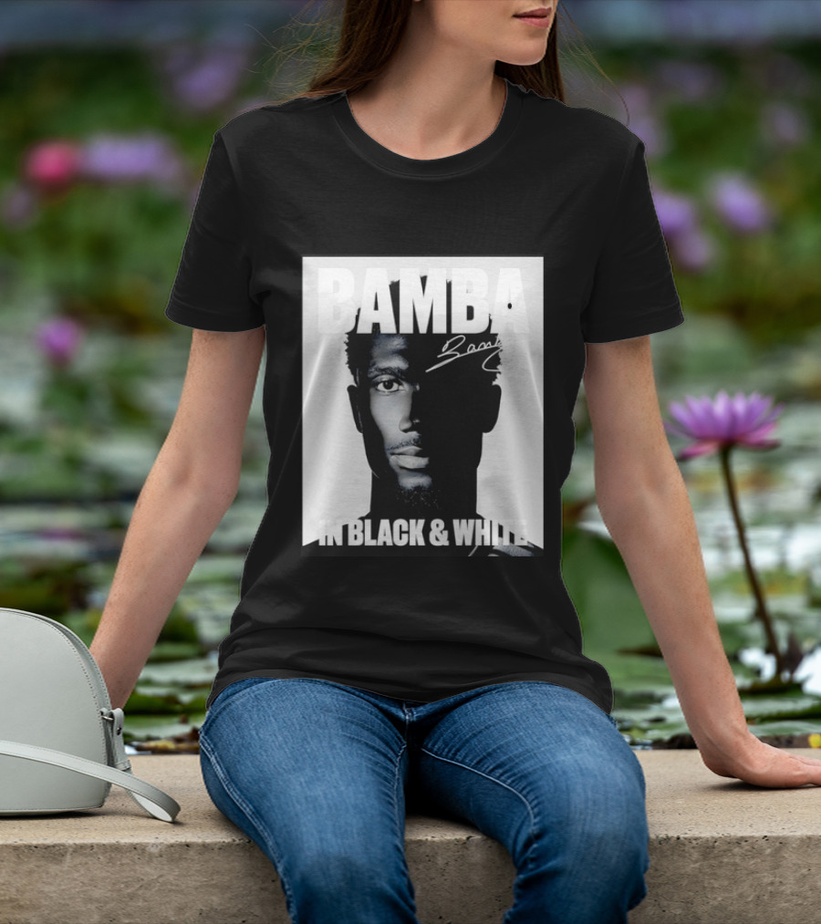 Bamba Signature Black And White NBA Basketball T-Shirt