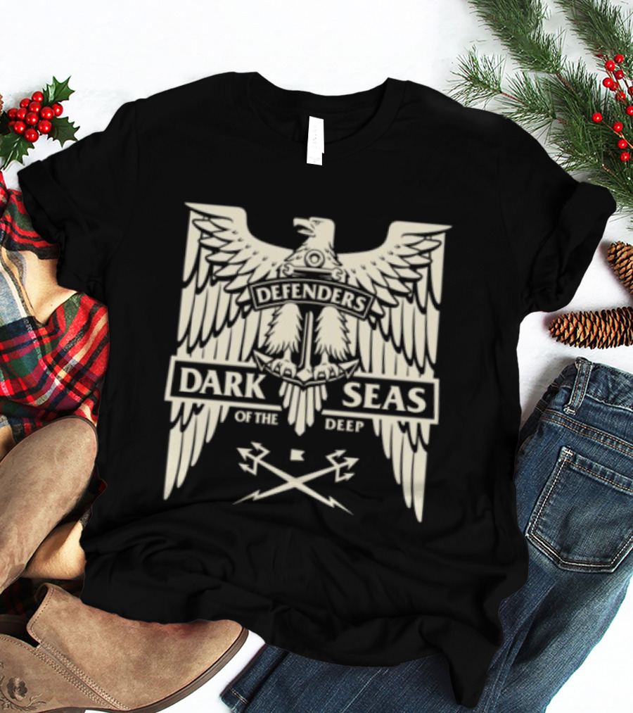 Dark Seas Defenders Of The Deep Homeland Stock LS Black T-Shirt