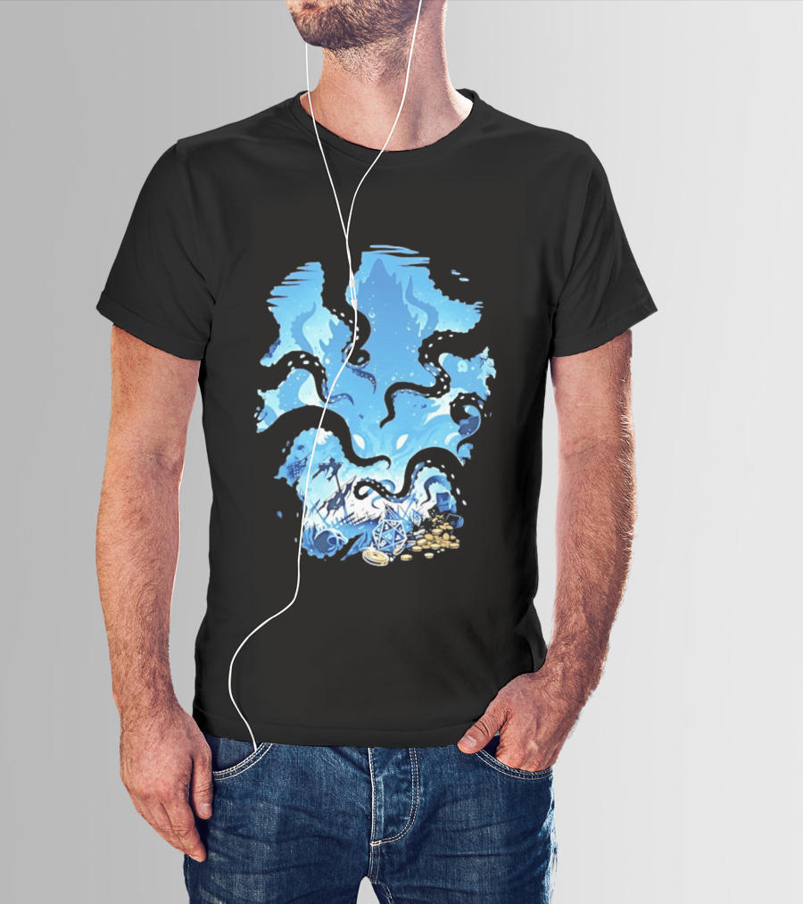Dungeons And Dragons Kraken Nautical Sea Creature RPG Fantasy T-Shirt
