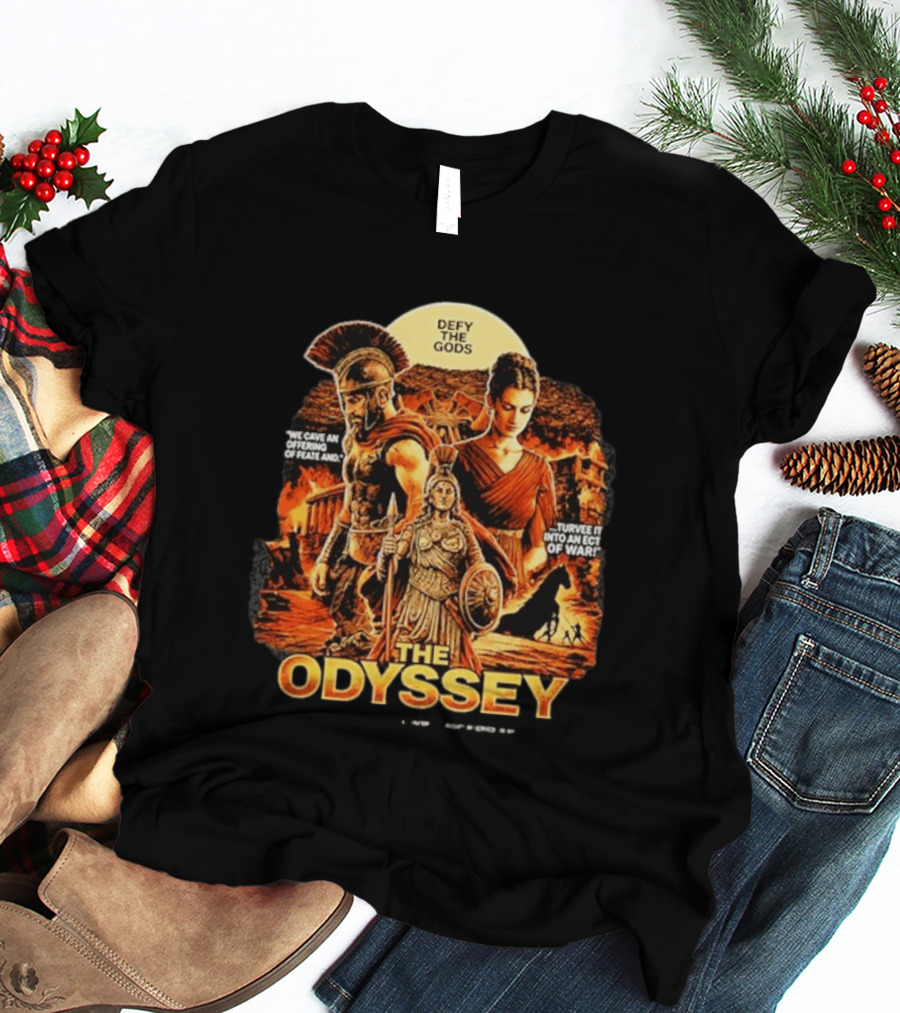 The Odyssey Defy The Gods Greek Mythology Warrior Achilles Helen Of Troy T-Shirt