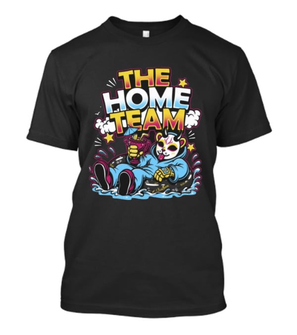 The Home Team Pool Party Eris Floating Demon With Drink T-Shirt