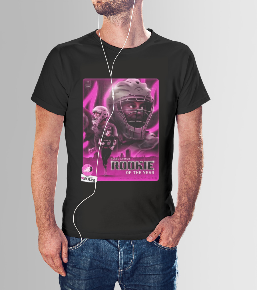 Reese Atwood Rookie Of The Year 2026 Carolina Blaze AUBL Rookie Of The Year T-Shirt