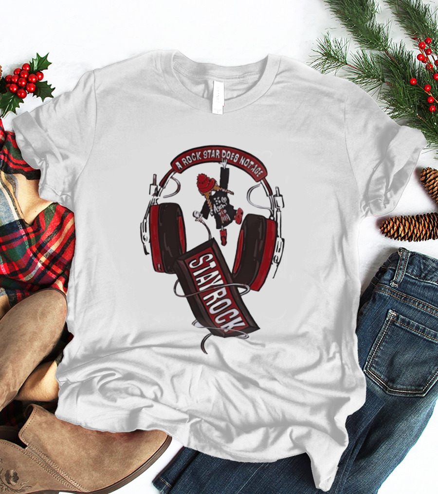 Stay Rock A Rock Star Does Not Age Music Lover T-Shirt