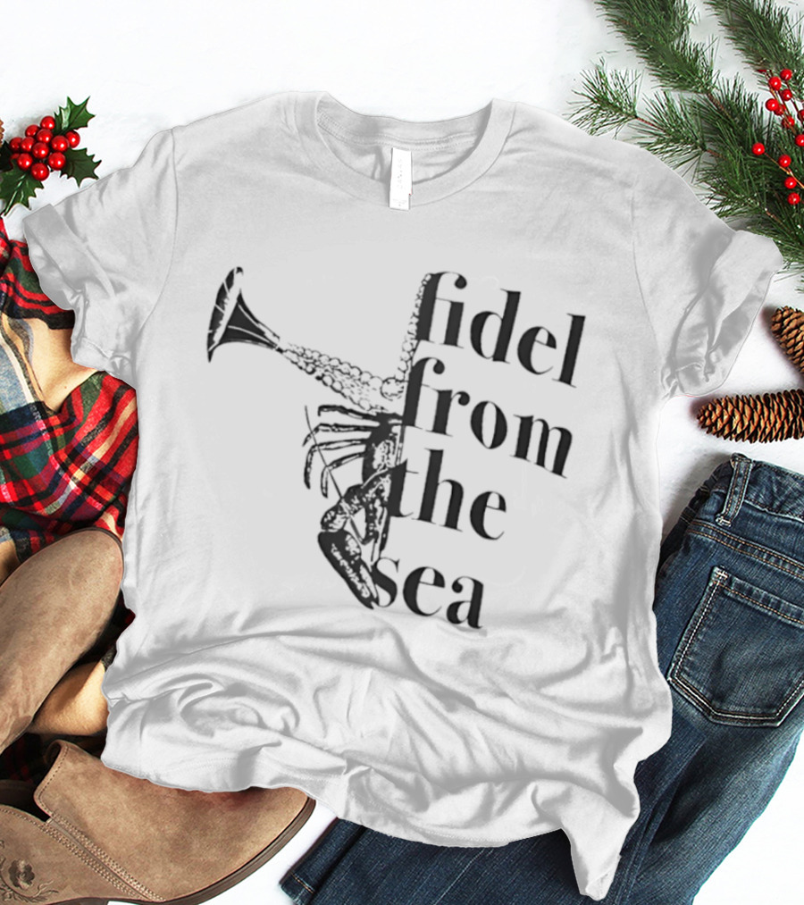 Fidel From The Sea Lobster Surreal Political Satire T-Shirt