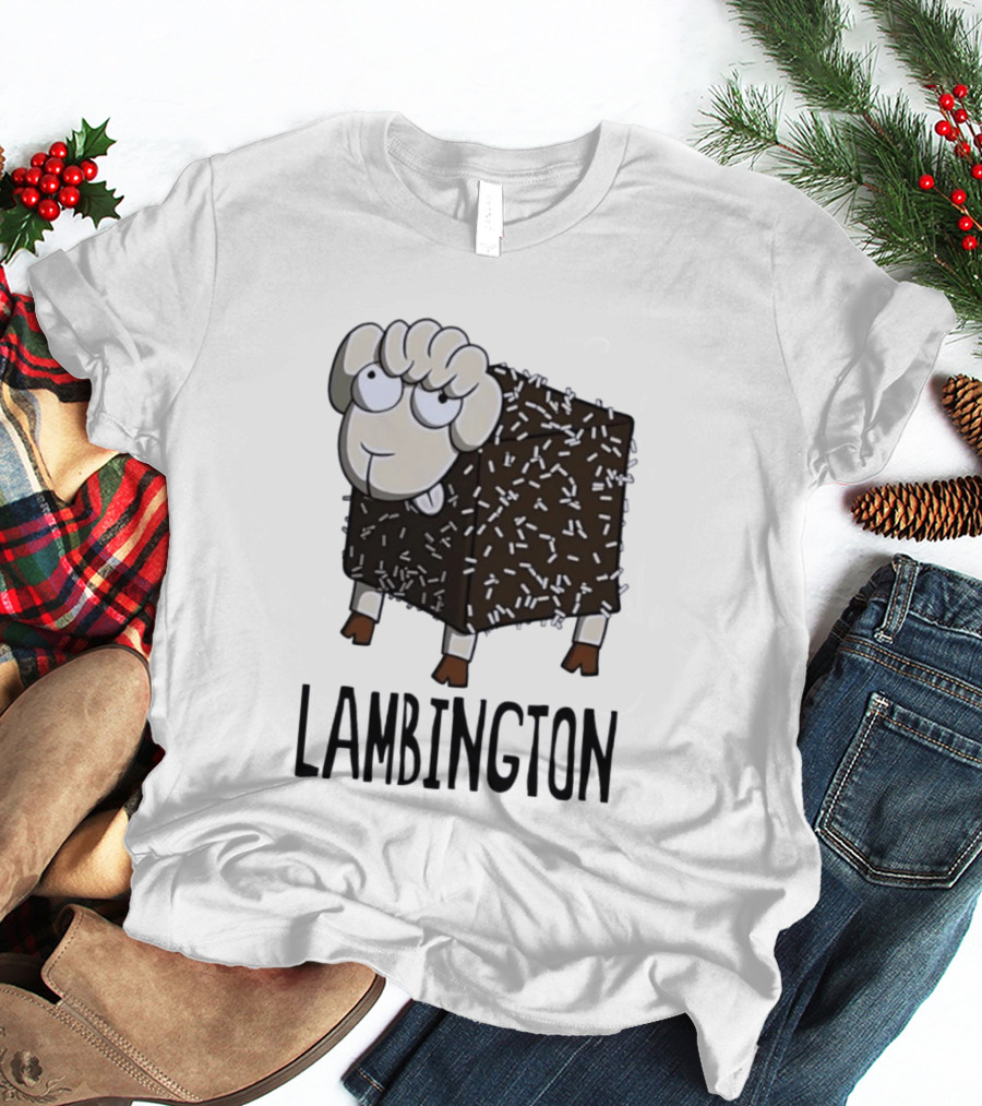 Lambington Sheep Treat Food Pun T-Shirt