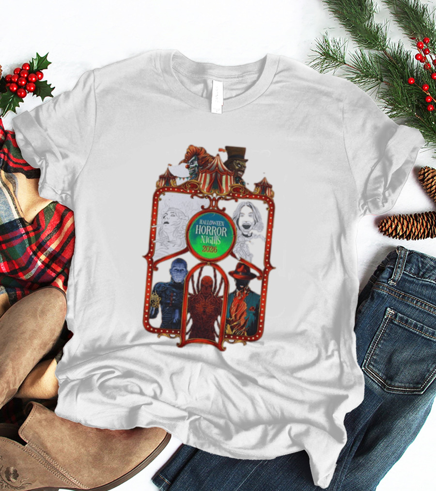 Halloween Horror Nights 2026 Universal Studios Characters Carnival T-Shirt