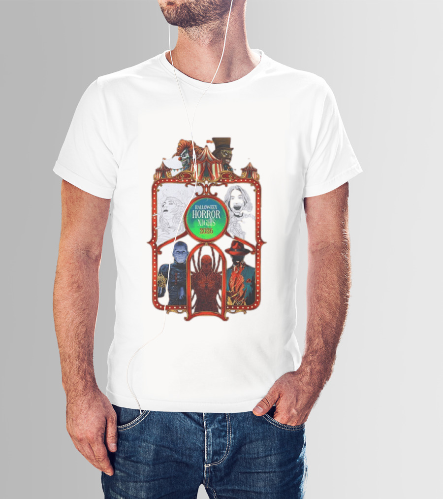 Halloween Horror Nights 2026 Universal Studios Characters Carnival T-Shirt
