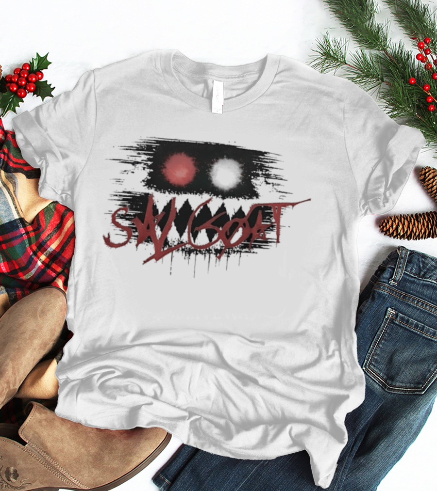 SK Goat Distressed Streetwear Urban Edgy Graffiti T-Shirt