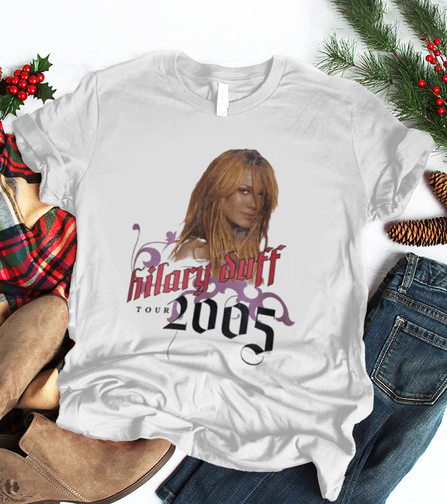 Hilary Duff Tour 2005 Y2K Vintage Style Nostalgia Pop T-Shirt