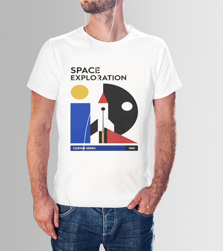 Space Exploration 1961 Cosmos Series Retro Geometric T-Shirt