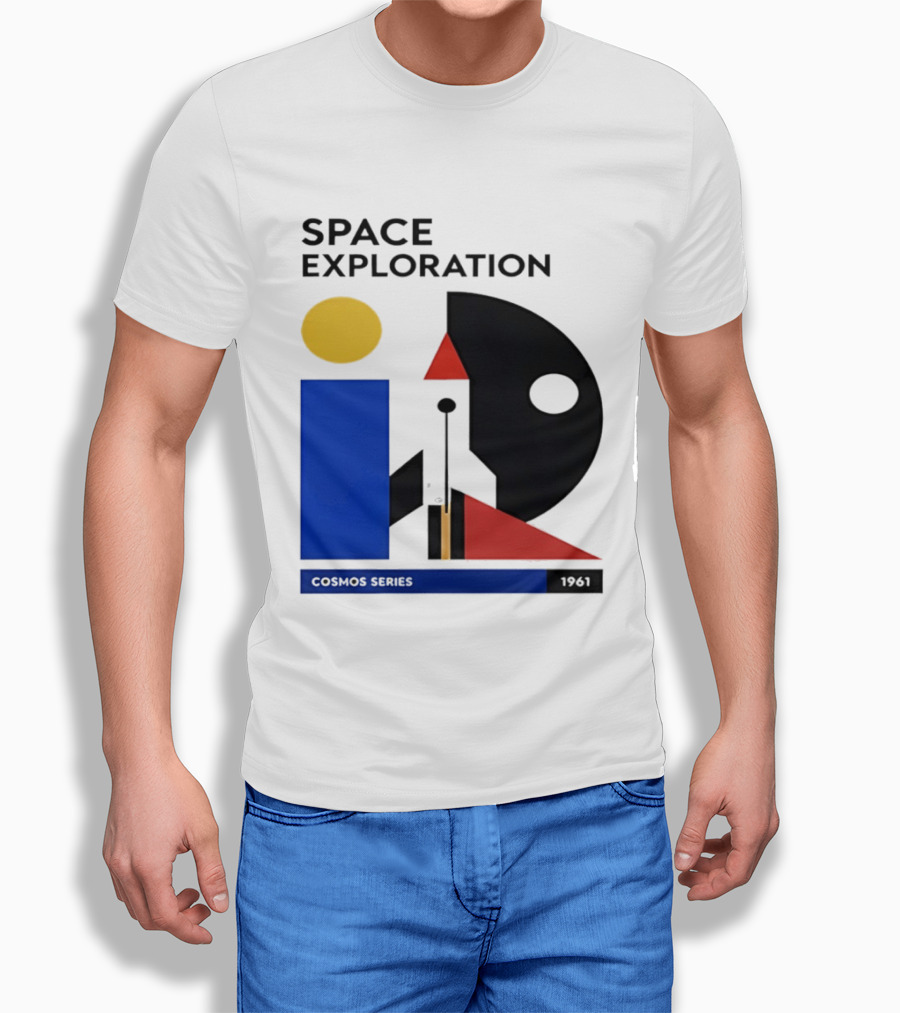 Space Exploration 1961 Cosmos Series Retro Geometric T-Shirt