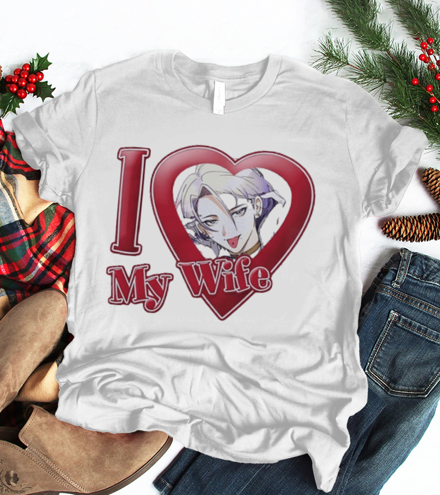 I Love My Wife Anime Heart Waifu T-Shirt