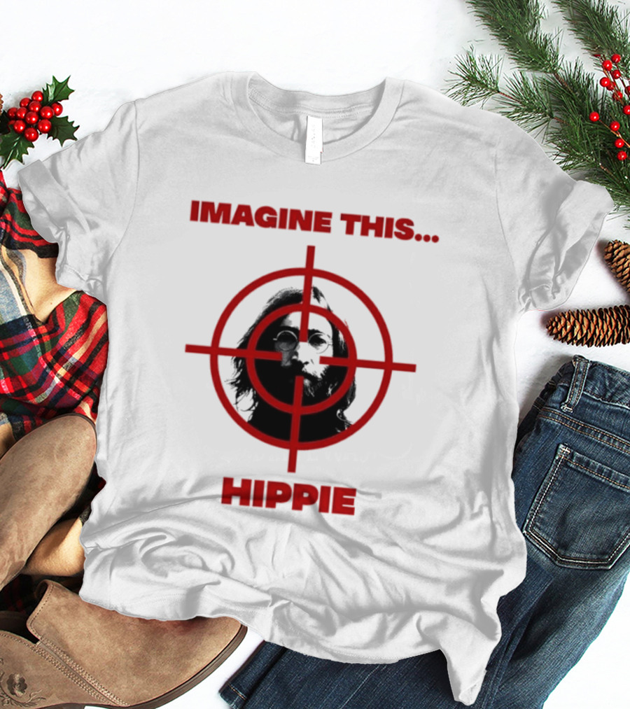 Imagine This Hippie With Target Overlay T-Shirt