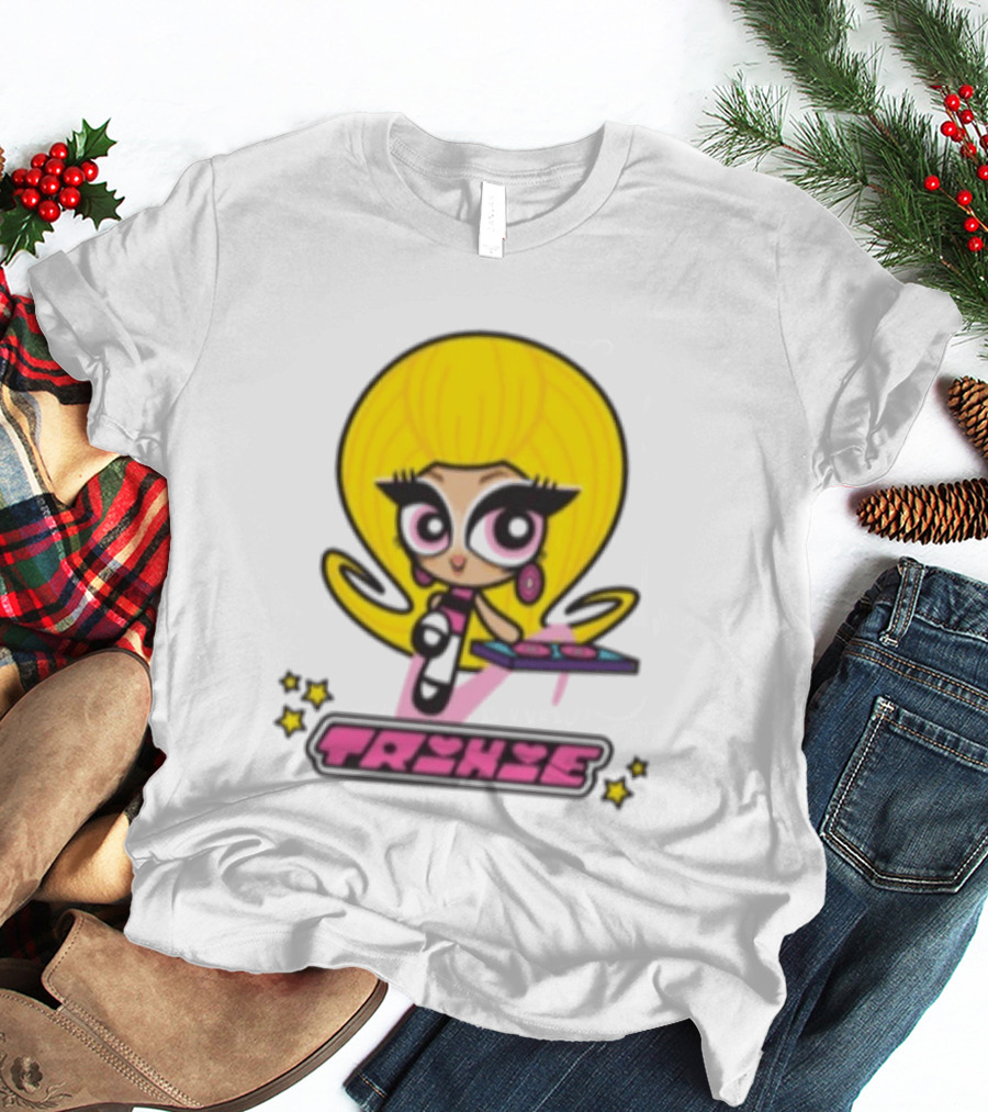 Trixie Mattel Spd Babydoll Pink Cartoon Character Stars T-Shirt