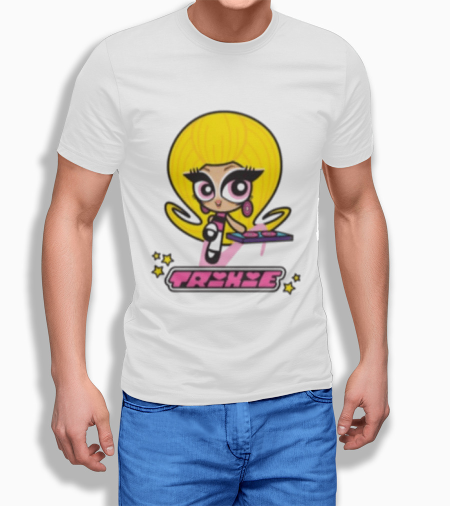 Trixie Mattel Spd Babydoll Pink Cartoon Character Stars T-Shirt