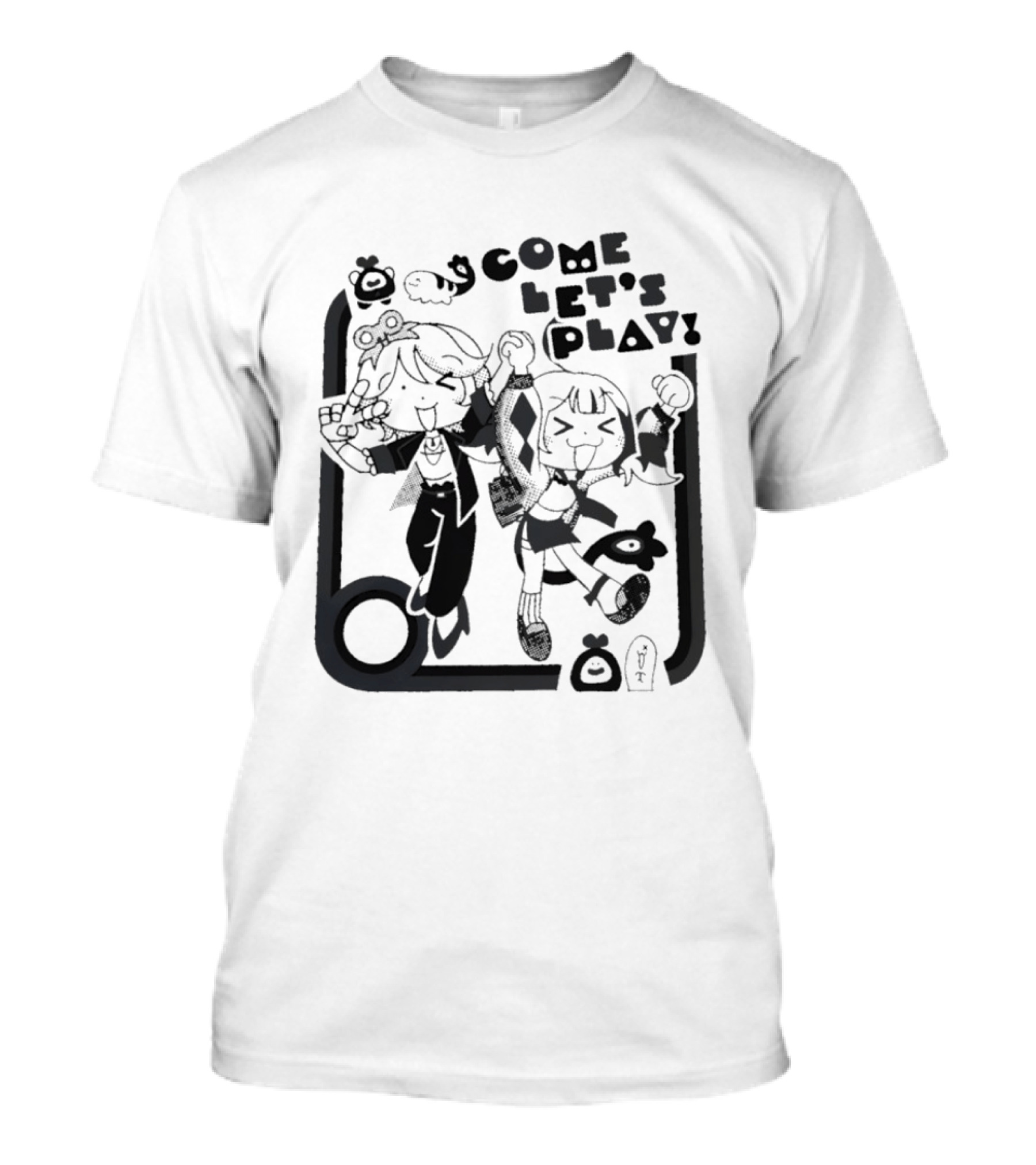 Tsukasa Tenma Emu Otori Project Sekai Come Let's Play Fun T-Shirt