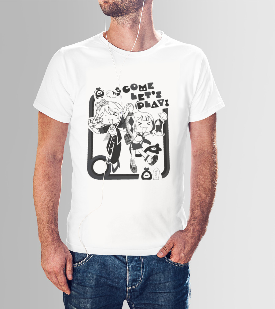 Tsukasa Tenma Emu Otori Project Sekai Come Let's Play Fun T-Shirt
