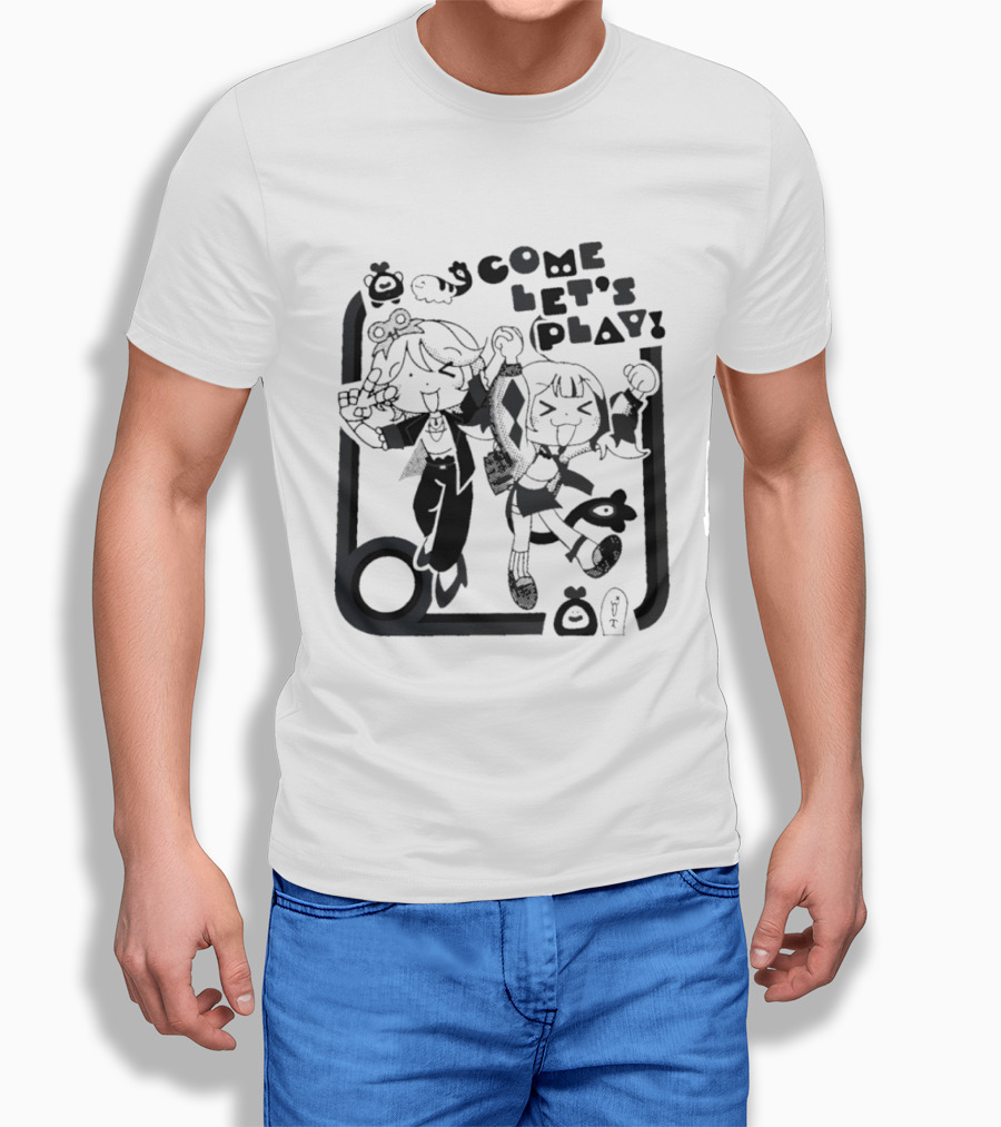 Tsukasa Tenma Emu Otori Project Sekai Come Let's Play Fun T-Shirt
