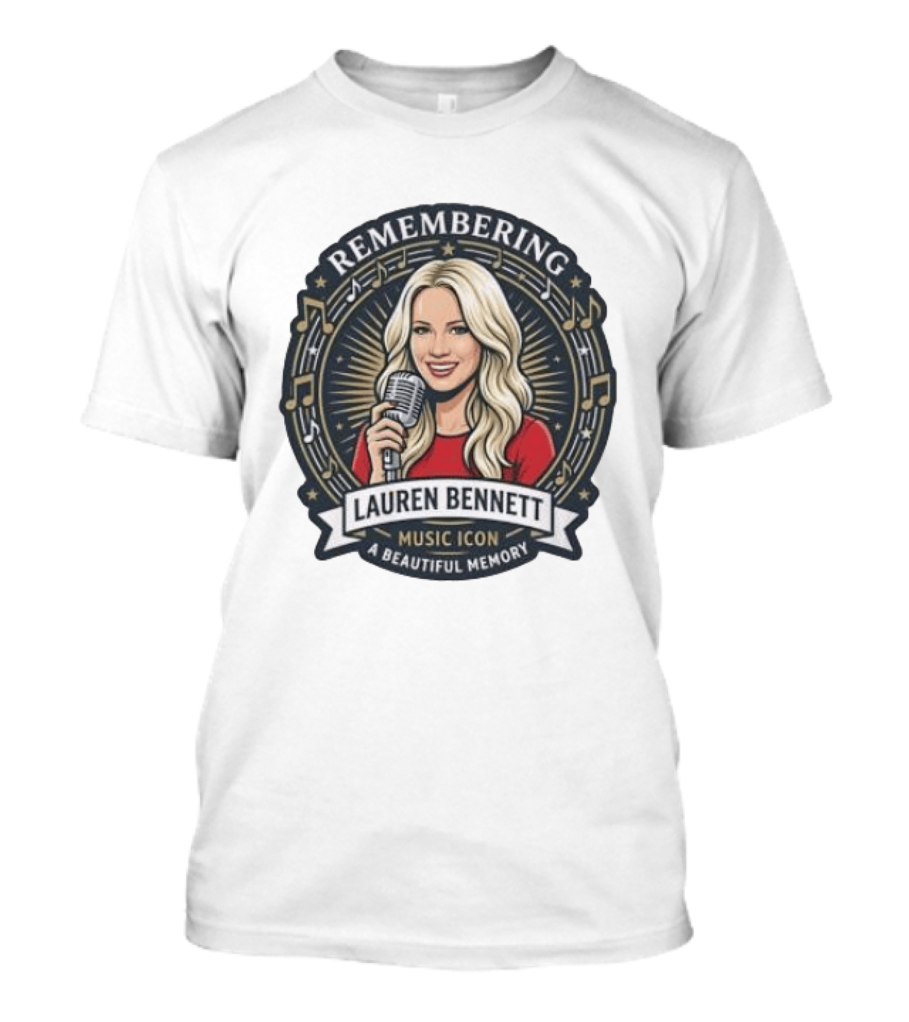 Remembering Lauren Bennett Music Icon A Beautiful Memory T-Shirt