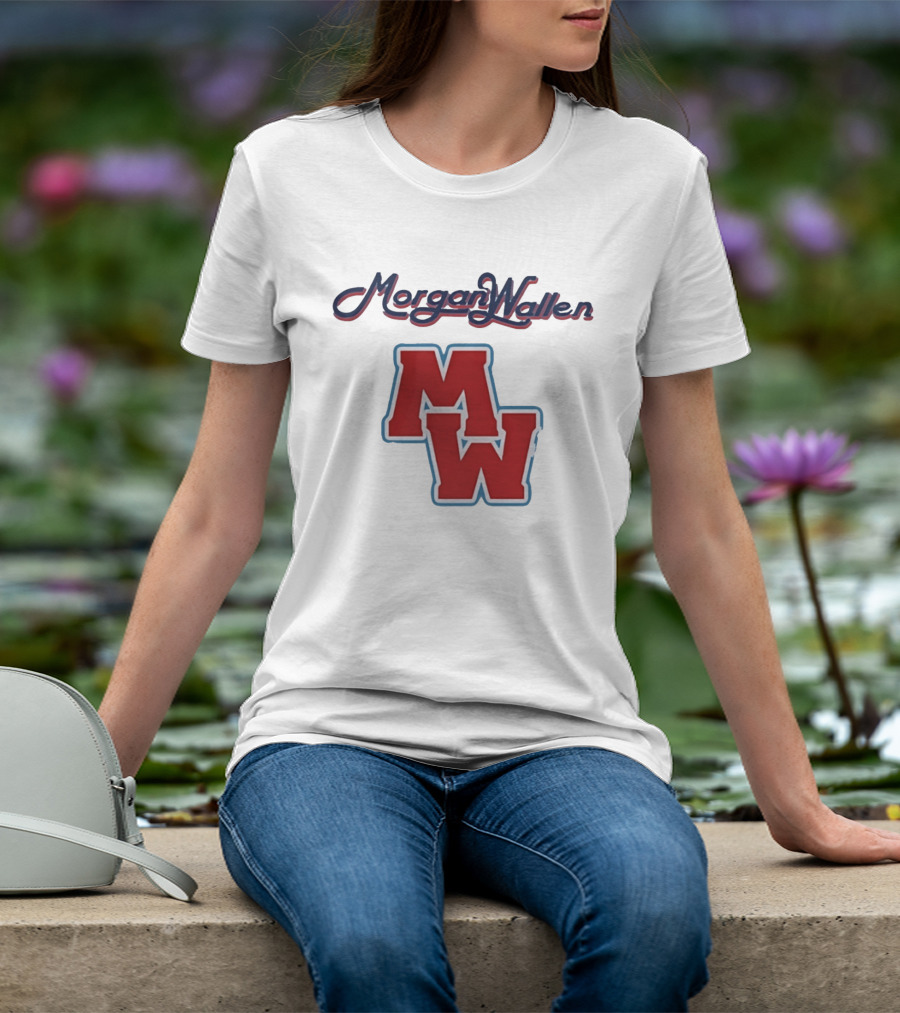Morgan Wallen MW Bold Red Letters Country Music T-Shirt