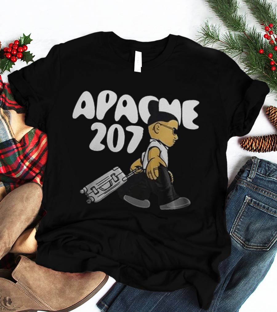 Apache 207 Arena Tour 2026 Zusatzshows Limited Edition Black Cartoon T-Shirt
