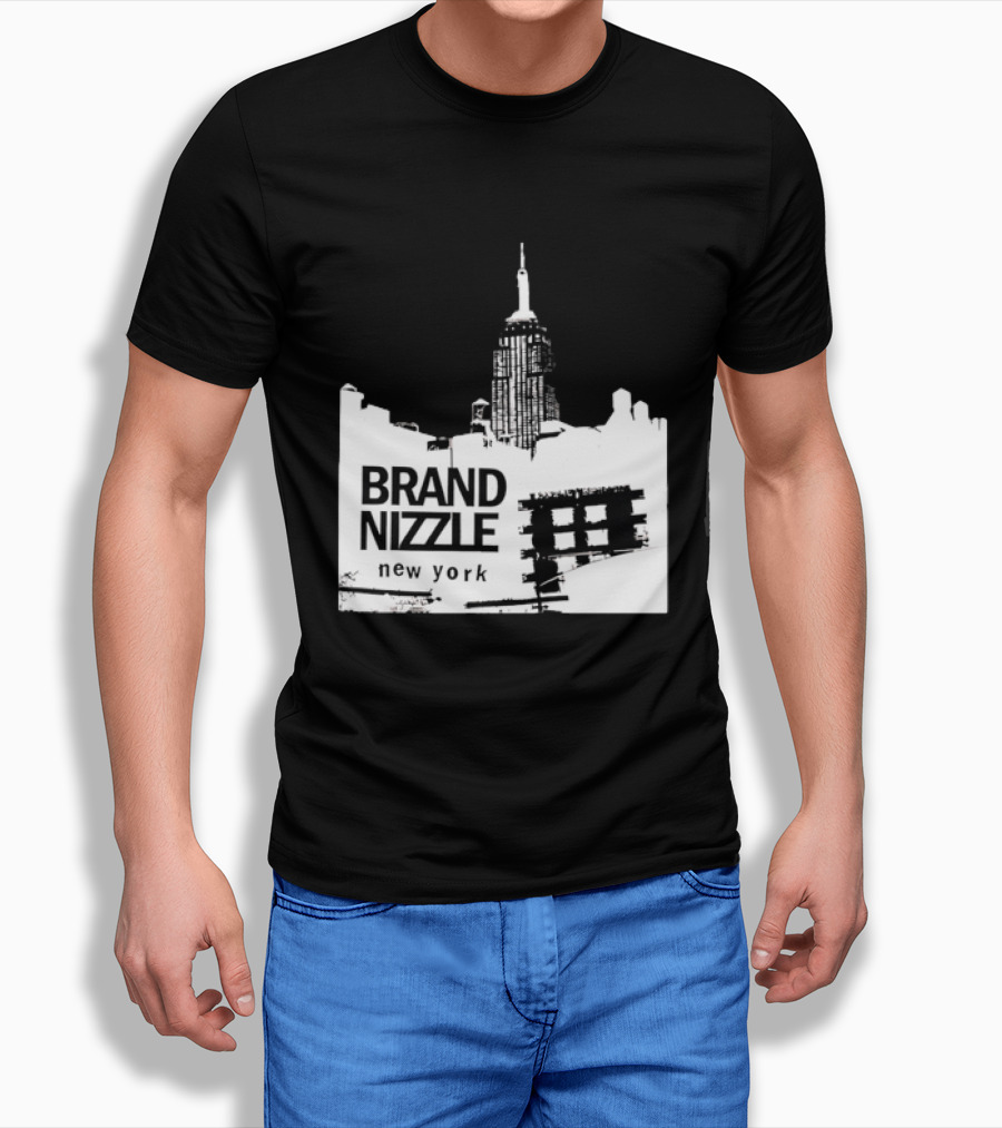 BRAND NIZZLE New York Empire State Building Skyline T-Shirt