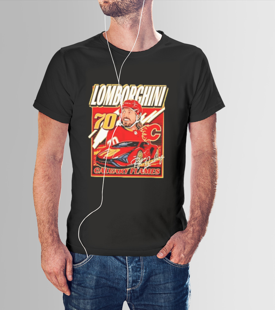 Lomborghini Ryan Lomberg 70 Calgary Flames T-Shirt