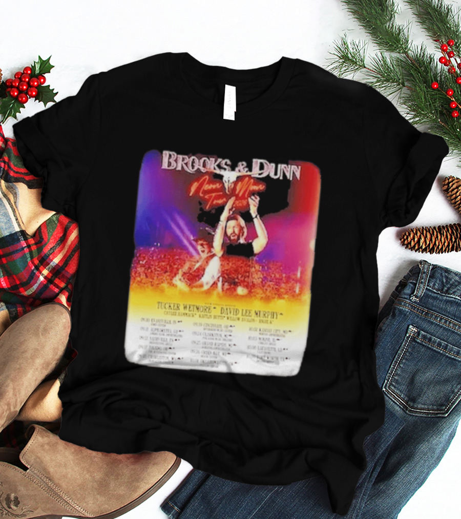 Brooks & Dunn Neon Moon Tour 2026 Tucker Wetmore David Lee Murphy Country Concert Events And Dates T-Shirt