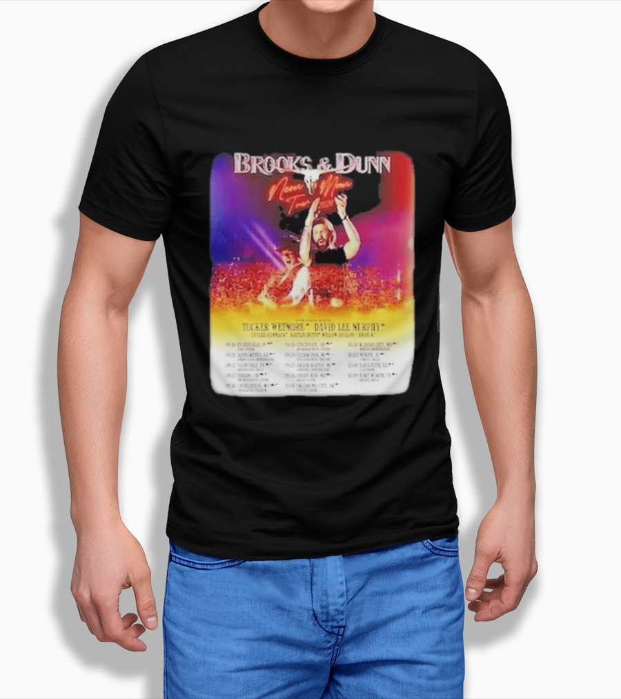 Brooks & Dunn Neon Moon Tour 2026 Tucker Wetmore David Lee Murphy Country Concert Events And Dates T-Shirt