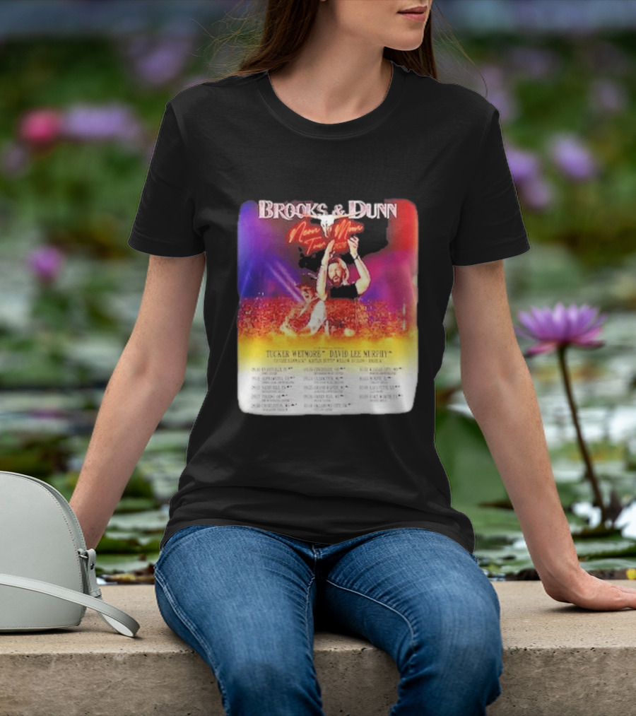Brooks & Dunn Neon Moon Tour 2026 Tucker Wetmore David Lee Murphy Country Concert Events And Dates T-Shirt