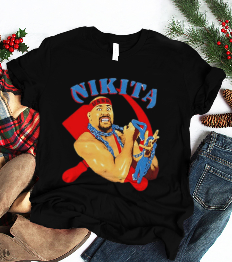 Nikita Koloff USSR Hammer And Sickle NWA Wrestling Pro T-Shirt