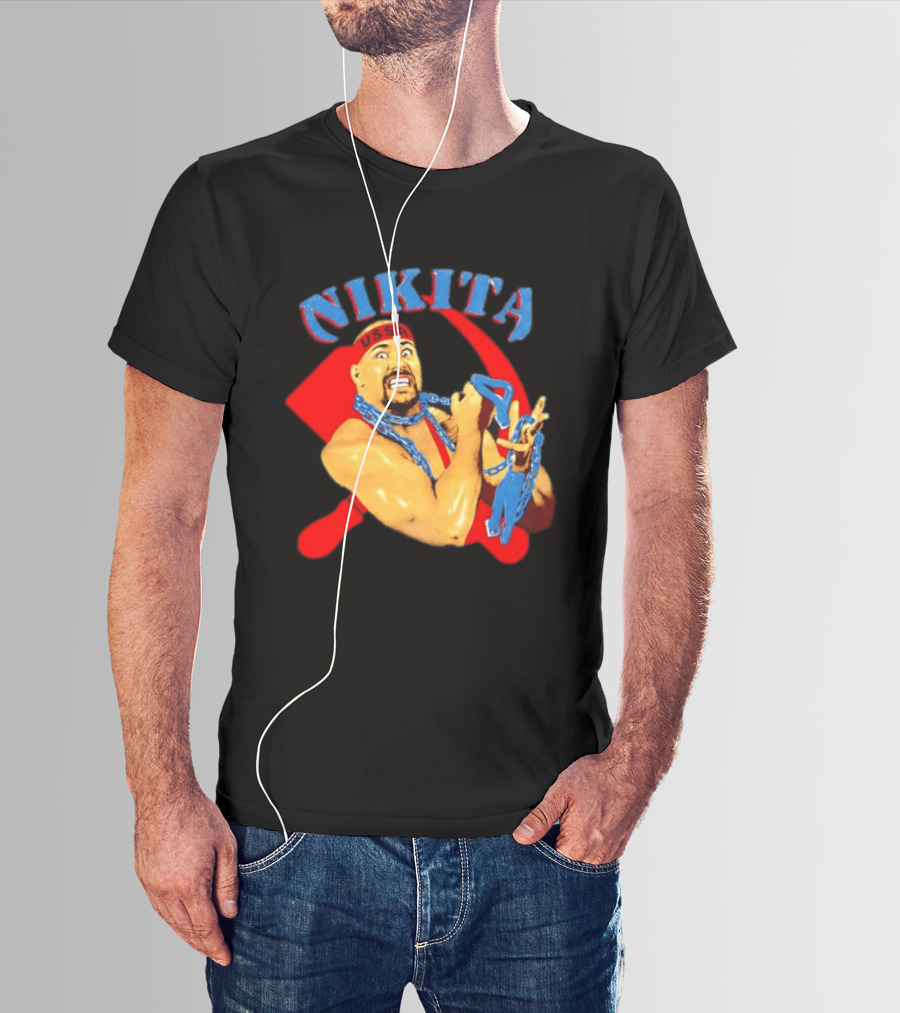 Nikita Koloff USSR Hammer And Sickle NWA Wrestling Pro T-Shirt