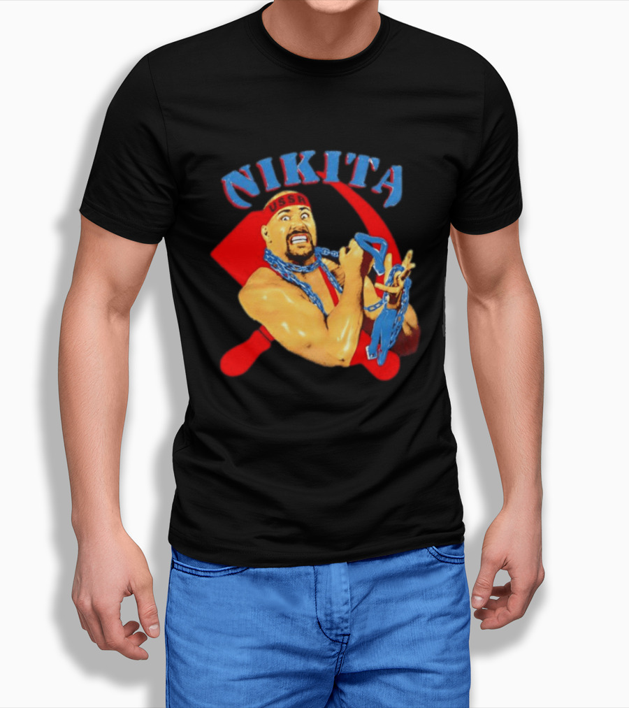 Nikita Koloff USSR Hammer And Sickle NWA Wrestling Pro T-Shirt