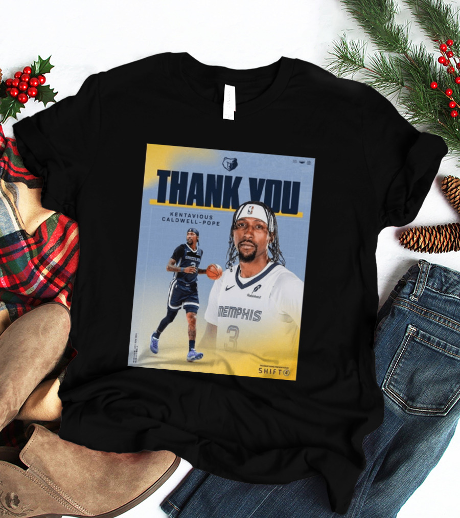 Thank You Kentavious Caldwell Pope Memphis Grizzlies Basketball 3 NBA Fan T-Shirt
