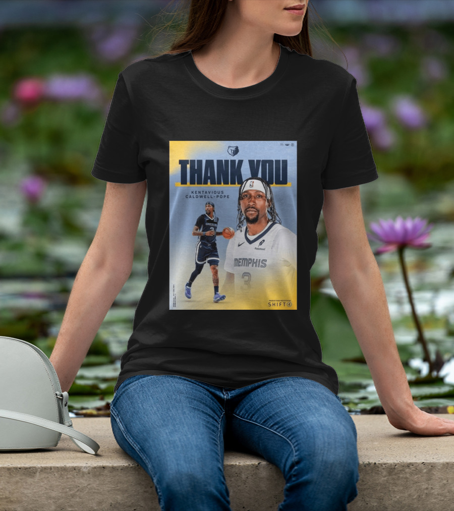 Thank You Kentavious Caldwell Pope Memphis Grizzlies Basketball 3 NBA Fan T-Shirt