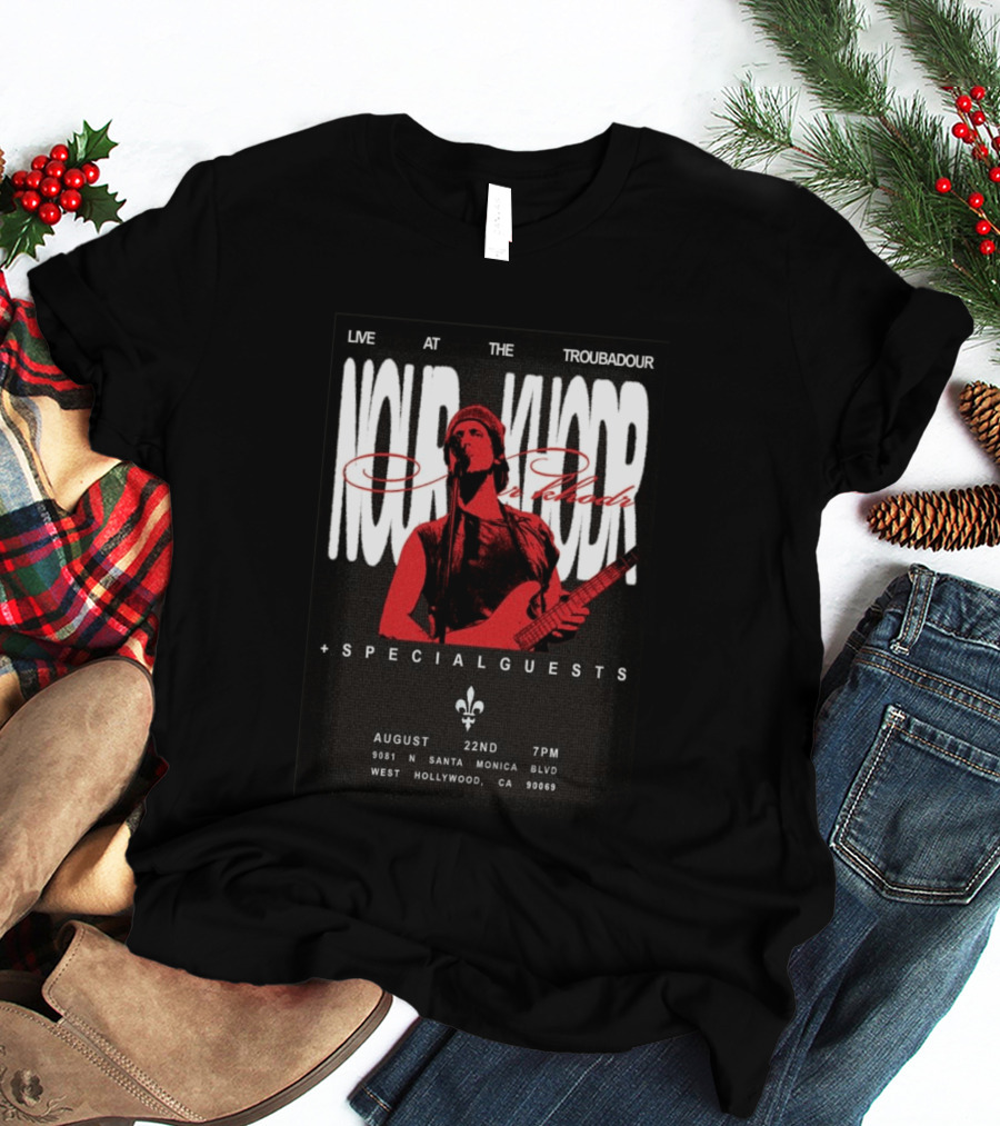 Nour Khodr Live At The Troubadour West Hollywood August 22 2026 With Special Guests T-Shirt