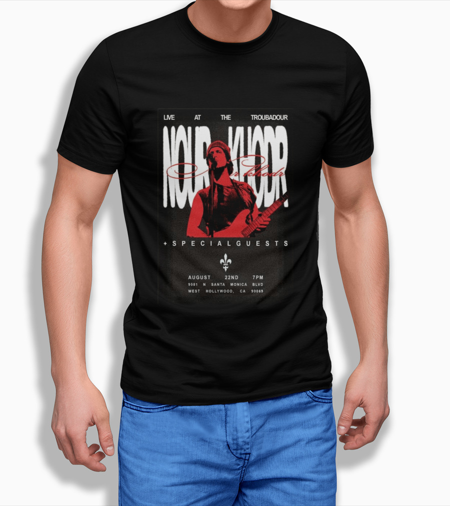 Nour Khodr Live At The Troubadour West Hollywood August 22 2026 With Special Guests T-Shirt