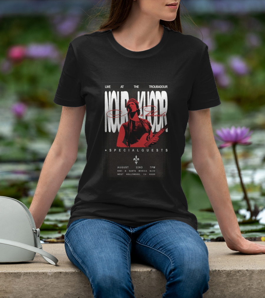 Nour Khodr Live At The Troubadour West Hollywood August 22 2026 With Special Guests T-Shirt