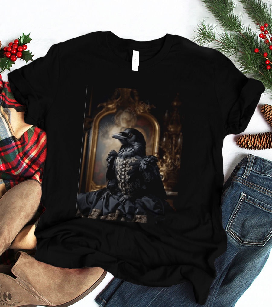 Lady McCrow Ornate Elegance In Rococo Setting T-Shirt