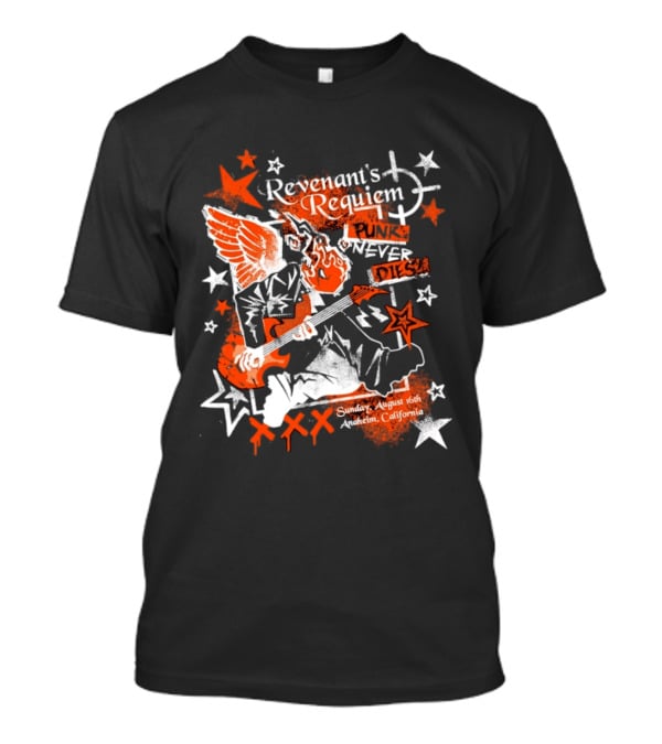 Revenant's Requiem Punk Never Dies Anaheim August 16th Sunday California Concert T-Shirt