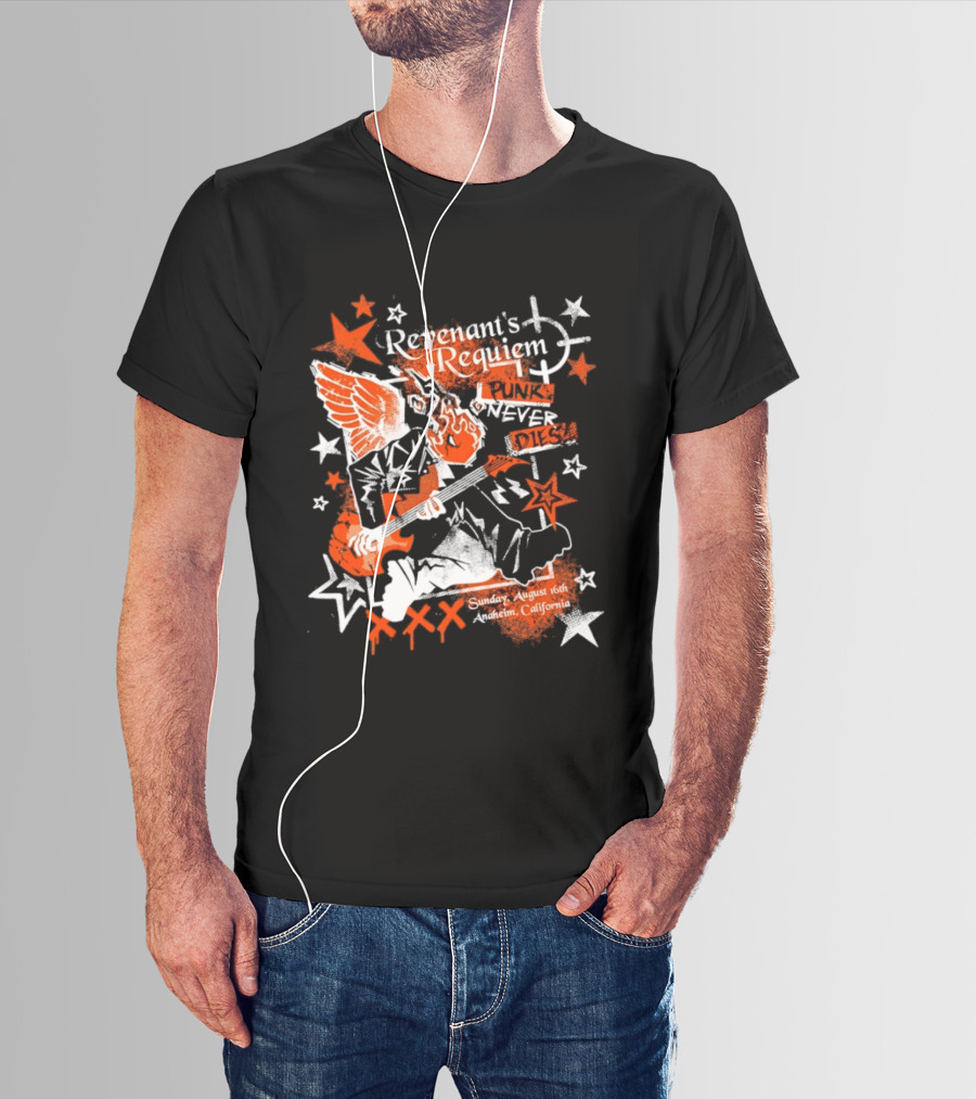 Revenant's Requiem Punk Never Dies Anaheim August 16th Sunday California Concert T-Shirt