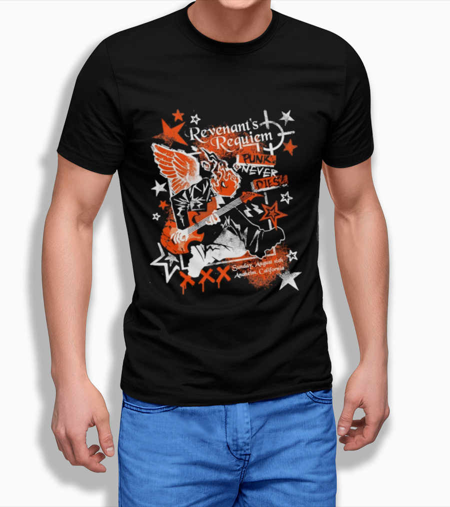 Revenant's Requiem Punk Never Dies Anaheim August 16th Sunday California Concert T-Shirt