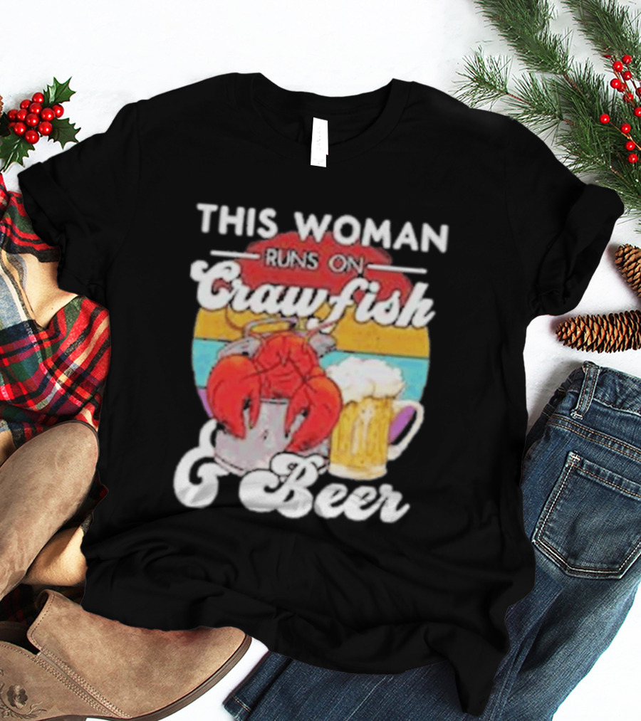 This Woman Runs On Crawfish And Beer With Vintage T-Shirt