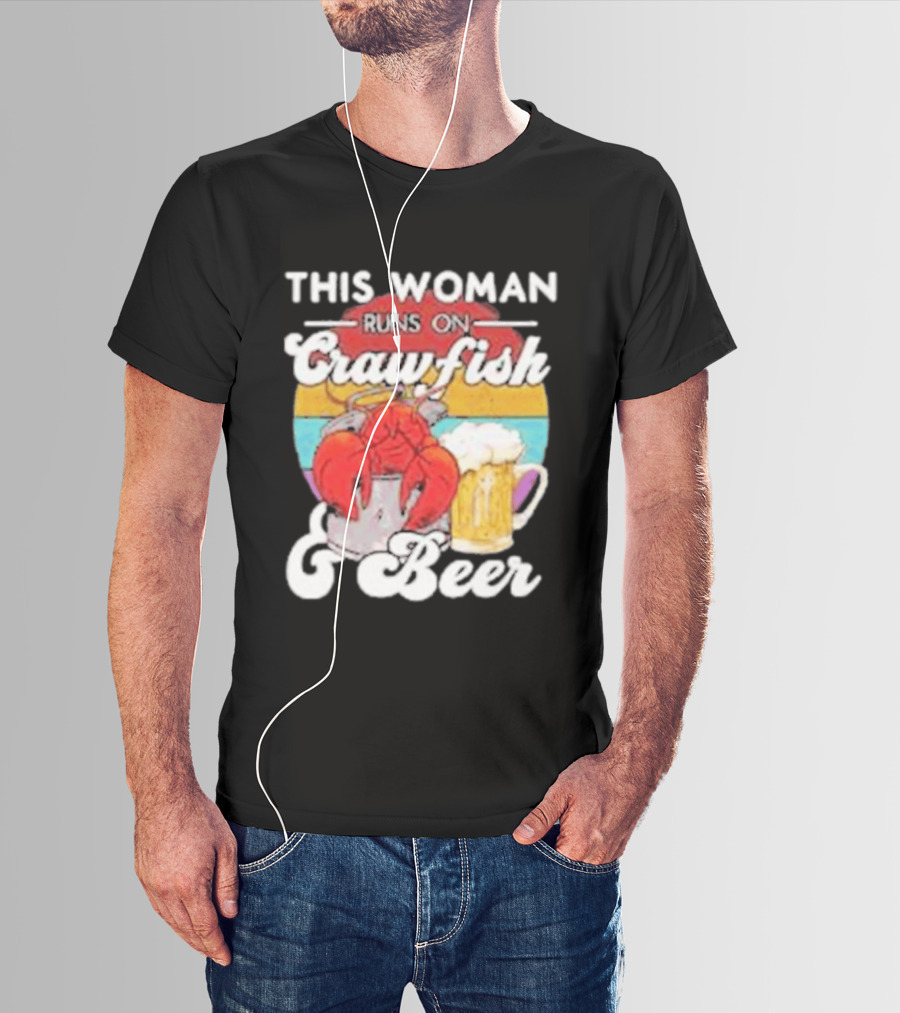 This Woman Runs On Crawfish And Beer With Vintage T-Shirt