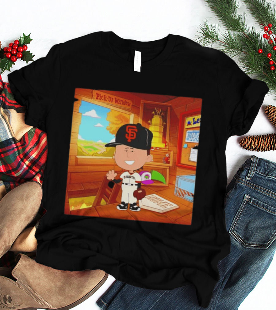 Tyler Mahle San Francisco Giants Baseball Cartoon Peanuts T-Shirt