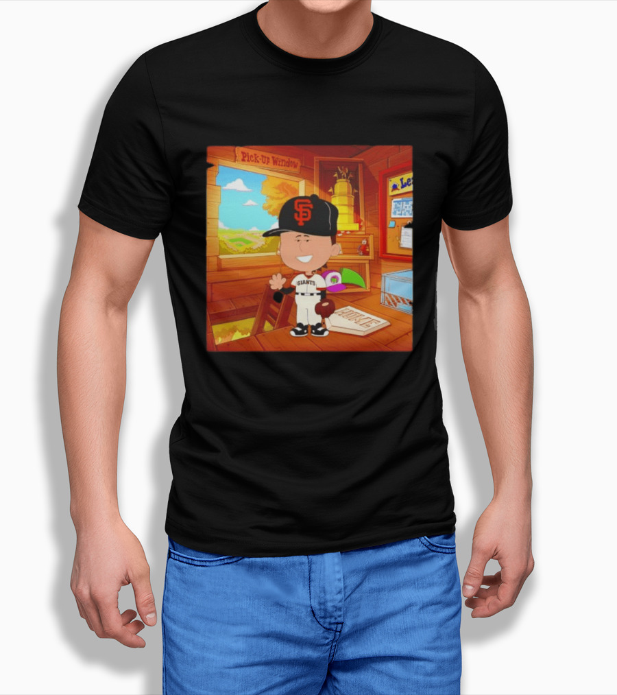 Tyler Mahle San Francisco Giants Baseball Cartoon Peanuts T-Shirt